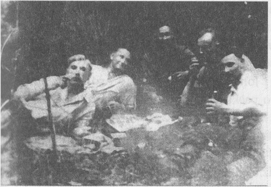 Pranas Kleiza - Rytys, Juozas Baltrušaitis - Tigras, Stasys Marčiulynas -Lapinas, Kazys Urbanavičius - Žaibas ir Jonas Ulevičius - Leitenantas, Ainis